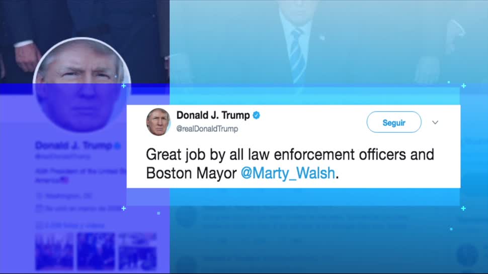 Trump celebra el actuar de la policía de Boston