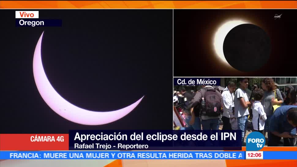 Apreciación, eclipse, solar, IPN
