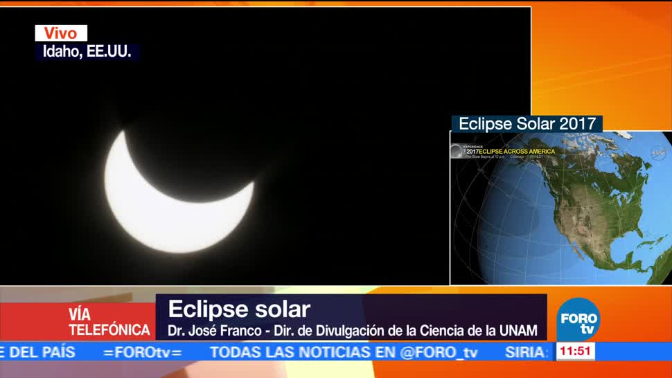 Eclipse Atraviesa Estados Unidos UNAM
