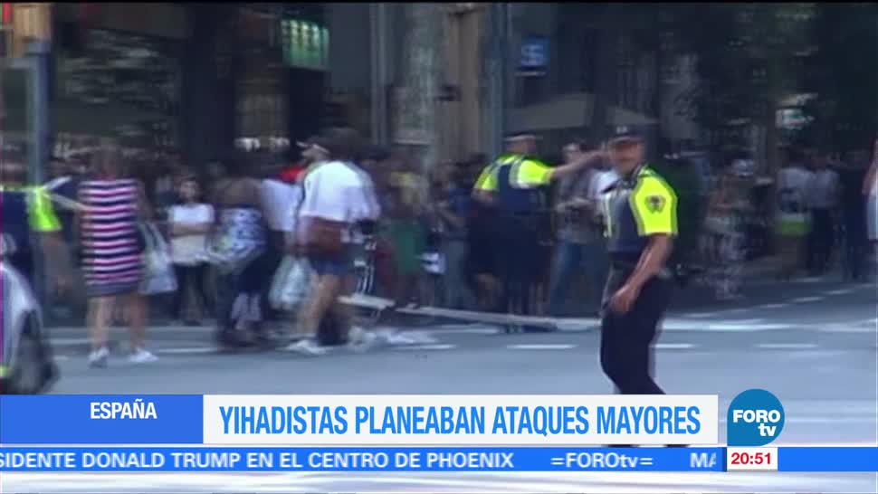 Terroristas planeaban ataques mayores en Barcelona