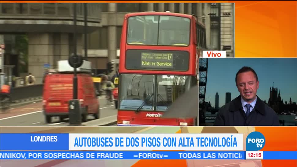 Autobuses, británicos, alta, tecnología