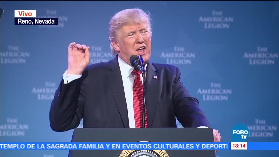Donald Trump ofrece discurso en Nevada