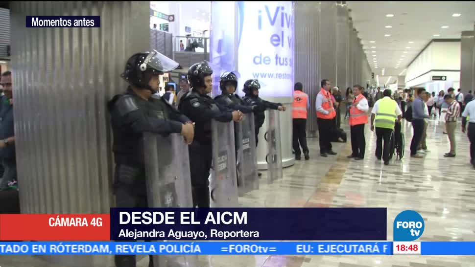 enfrentan integrantes Barzón exempleados Méxicana AICM
