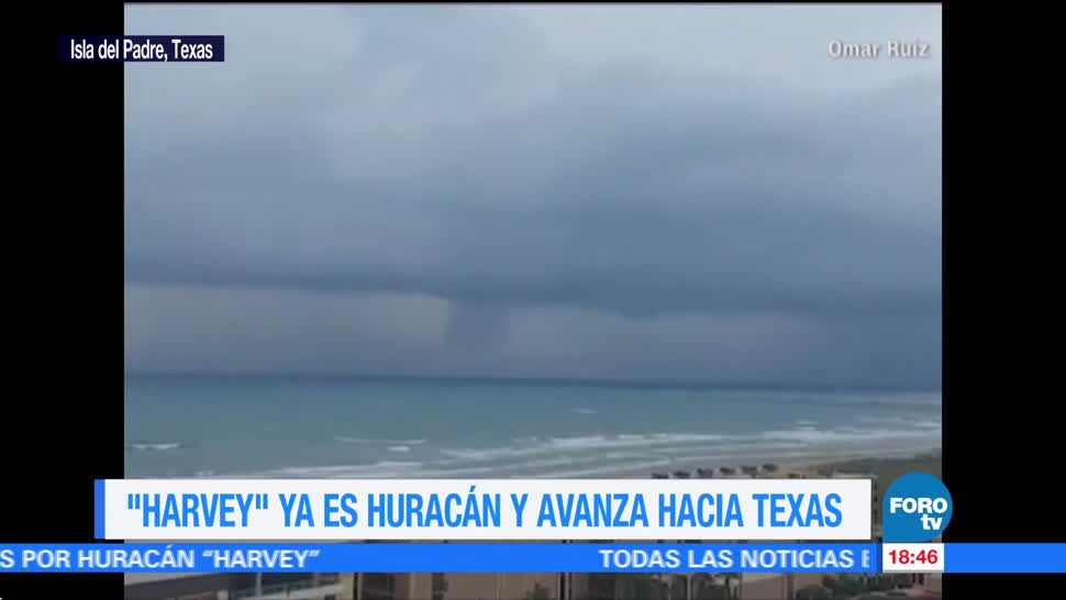 Enorme nube cubre Isla Padre Texas