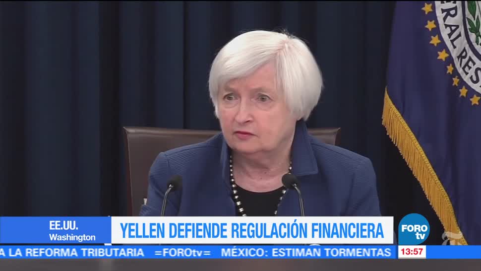Yellen Defiende Regulacion Financiera Janet Yellen Reserva Federal