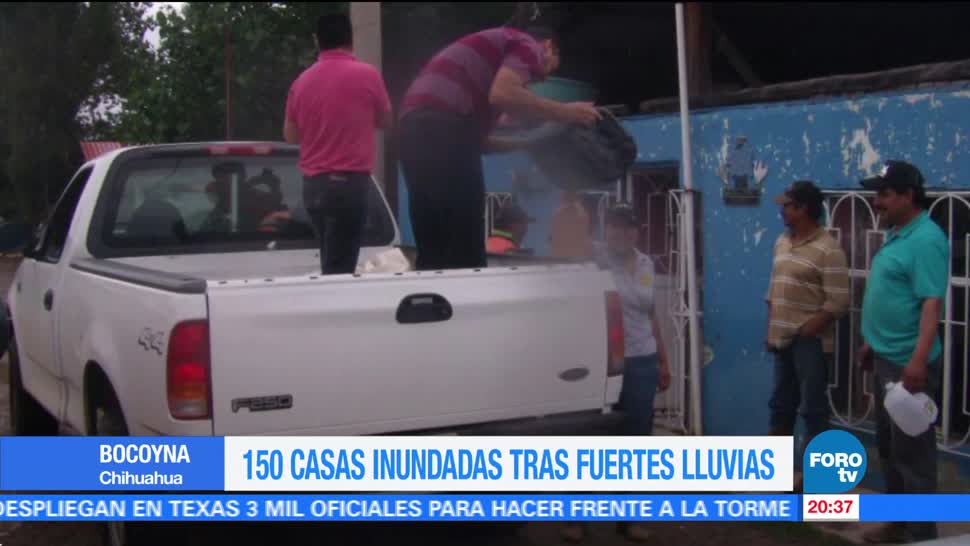 Afectaciones en 150 viviendas de Chihuahua por intensas lluvias