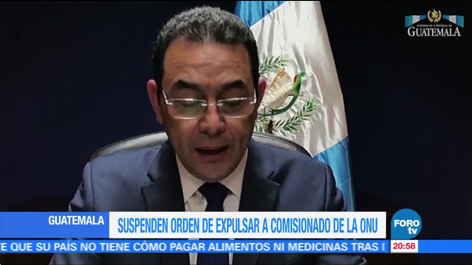 Suspenden Orden Para Expulsar Al Comisionado De La Onu En Guatemala