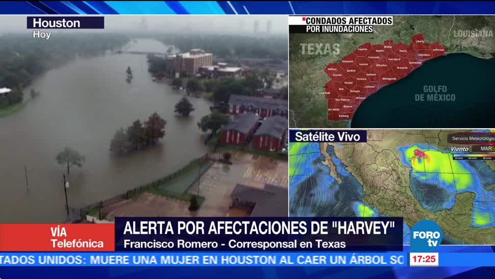 Miles Buscan Refugios Inundaciones Harvey Texas