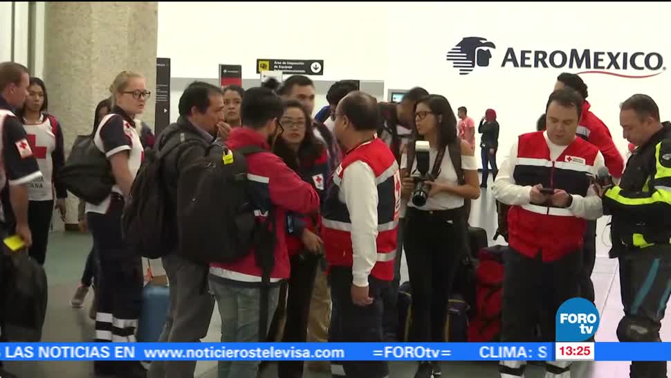Voluntarios Cruz Roja Mexicana viajan Texas