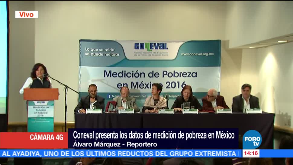 Coneval presenta datos medición pobreza México