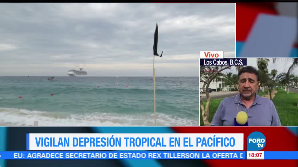 Depresión tropical mantiene en alerta a Baja California Sur