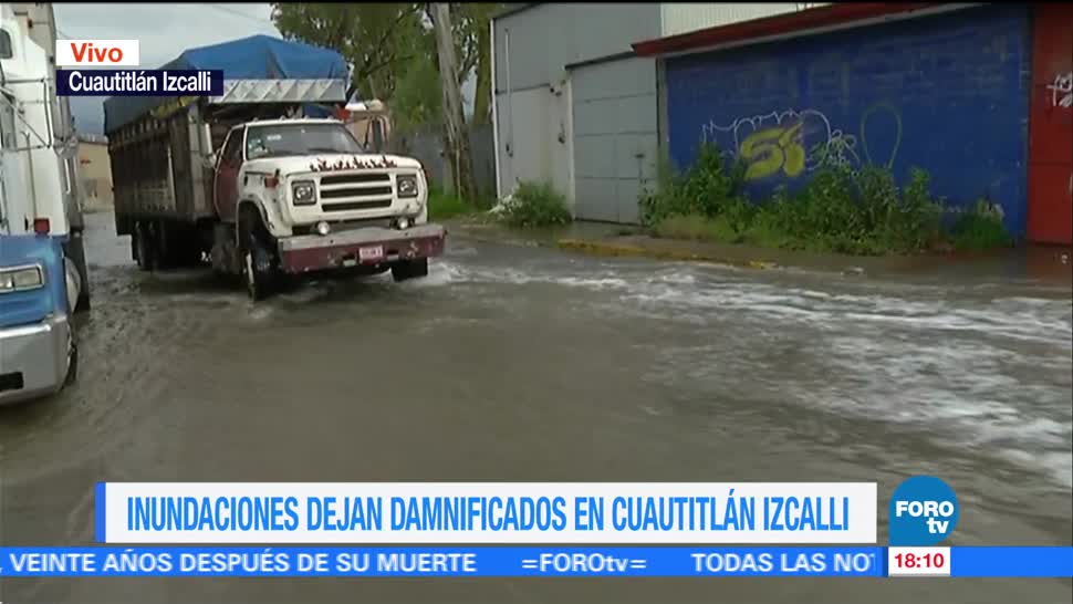 Continúan inundaciones en Cuautitlán Izcalli