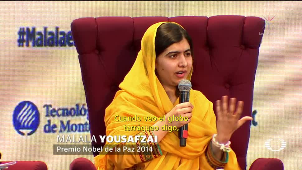 La Premio Nobel de la Paz Malala Yousafzai está en México