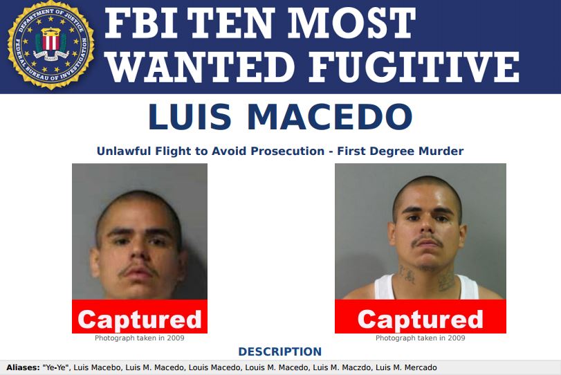 Arrestan a Luis Macedo en México, uno de los más buscados por el FBI
