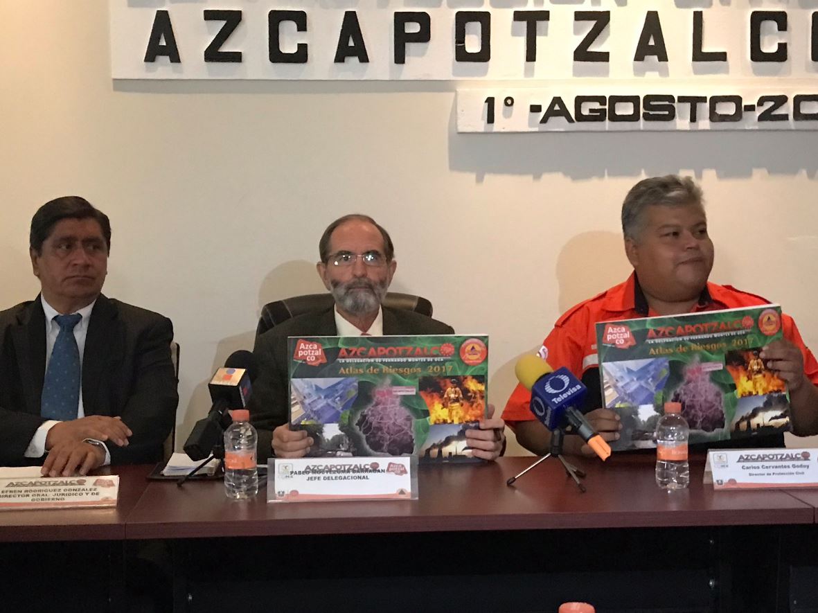 Delegación Azcapotzalco presenta Atlas Riesgos demarcación