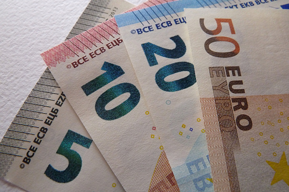 Billetes de diferente valor en Europa