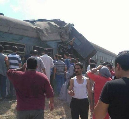 Chocan dos trenes en Egipto; hay al menos 21 muertos