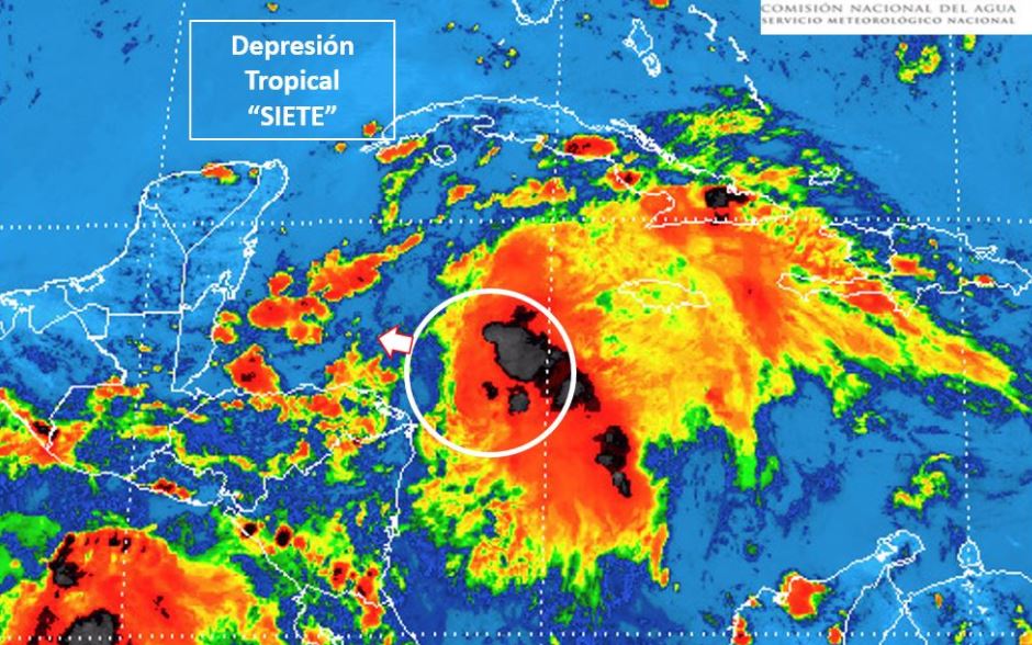 Se desarrolla Depresión Tropical 7 en el Océano Atlántico