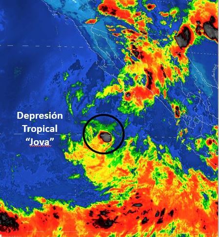 ciclon jova degrada depresion tropical pacifico