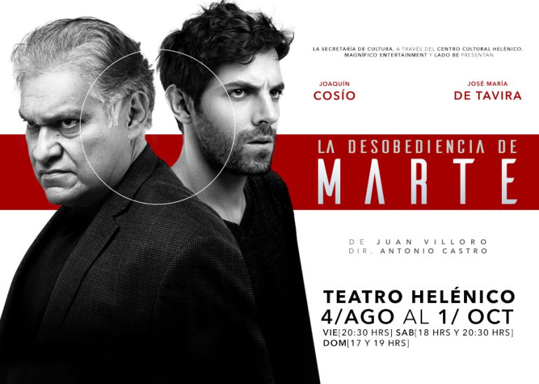 Desobediencia, Marte, Fin de Semana, teatro, Centro Cultural Helénico, CDMX