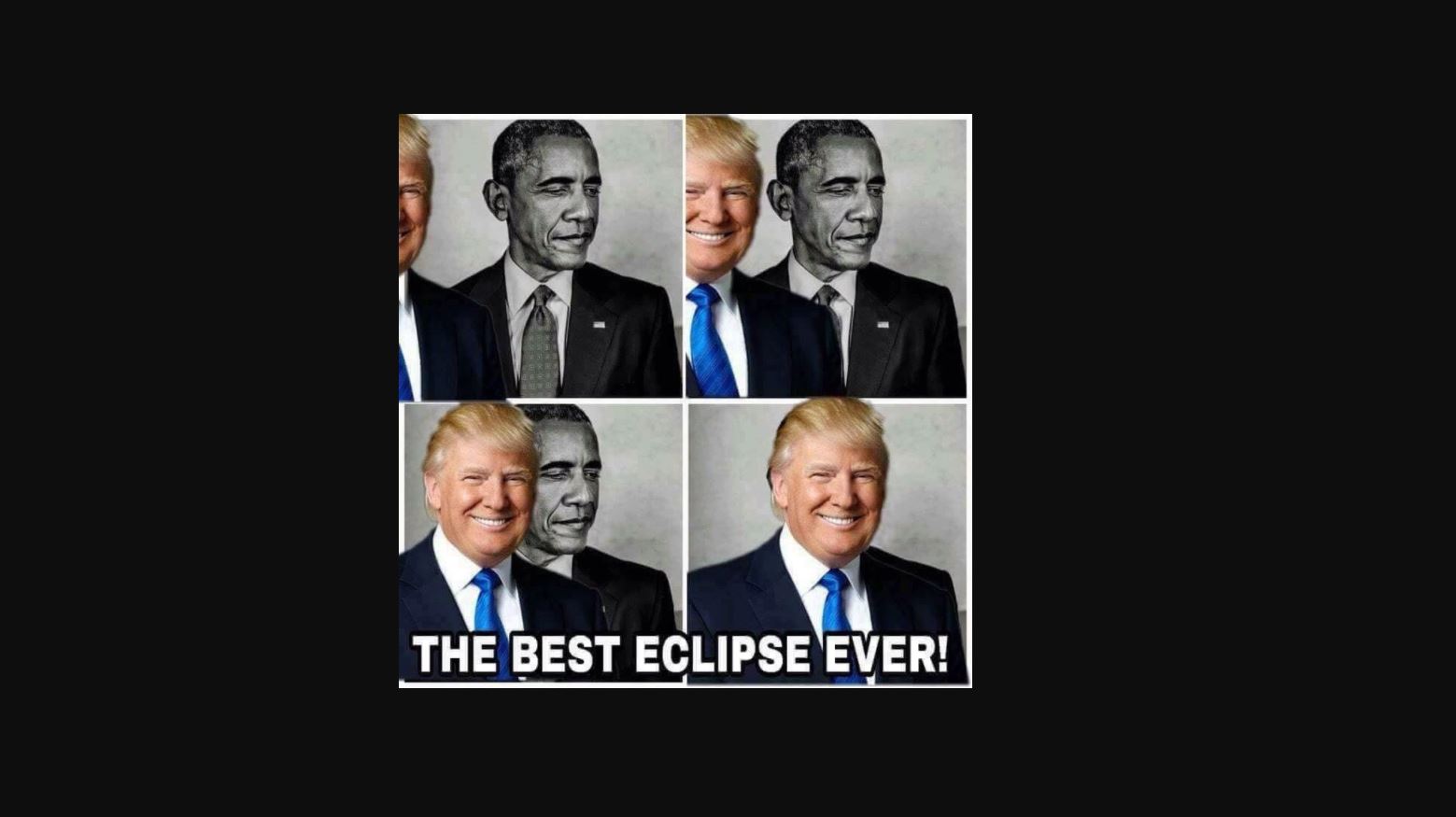 Donald Trump eclipsa a Barack Obama en un meme