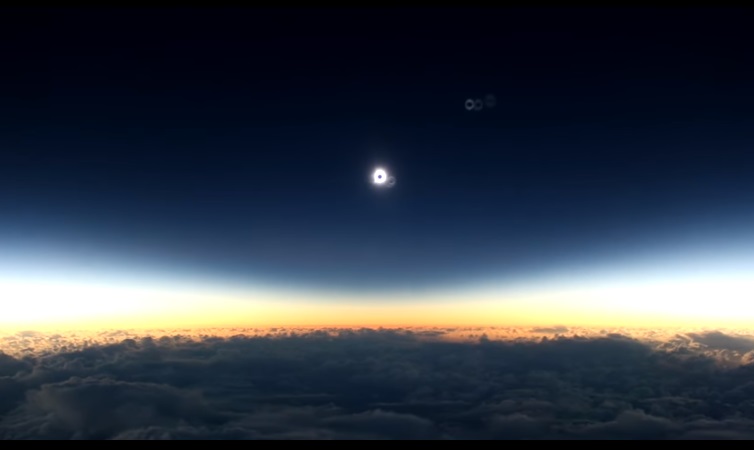 Avión de Alaska Airlines dará seguimiento al eclipse solar del lunes