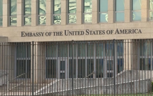 Sede de la embajada de Estados Unidos en La Habana, Cuba.