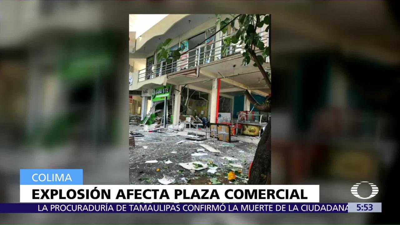 Explosión, afecta, plaza, Colima