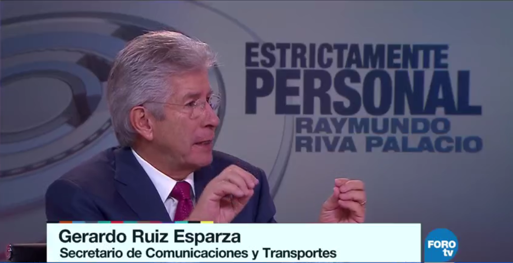 Gerardo Ruiz Esparza en entrevista para Estrictamente Personal