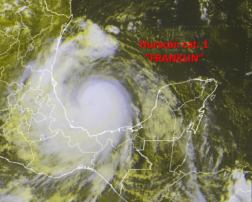 Franklin se convierte huracán se aproxima Veracruz