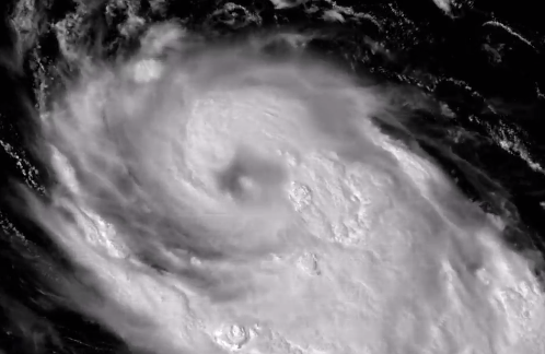 Imagen satelital del huracán Gert