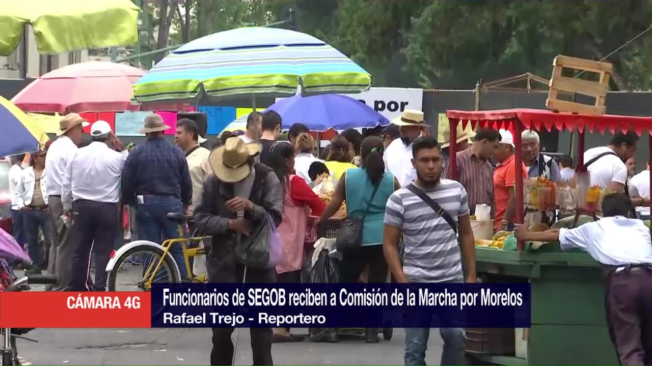 Ingresa comisión de la Marcha por Morelos a Segob
