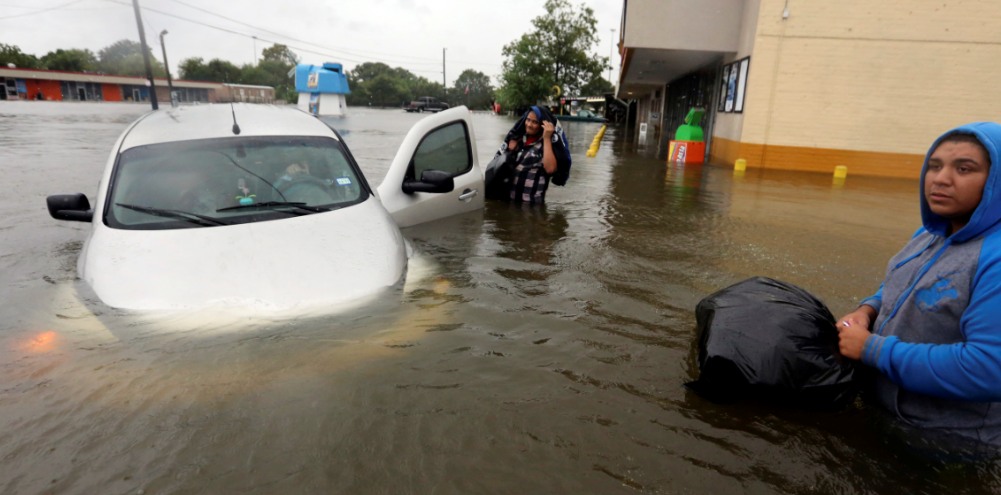 Inundación en Houston por el huracán Harvey