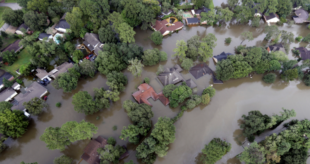 Inundaciones en Spring, Texas, tras el paso del huracán Harvey