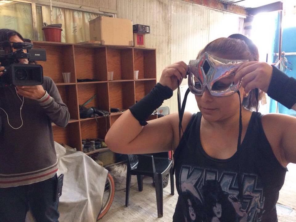 Isabel policía de tránsito y luchadora en Chiapas