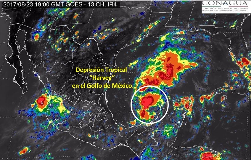 Alerta en Campeche por remanentes de Harvey
