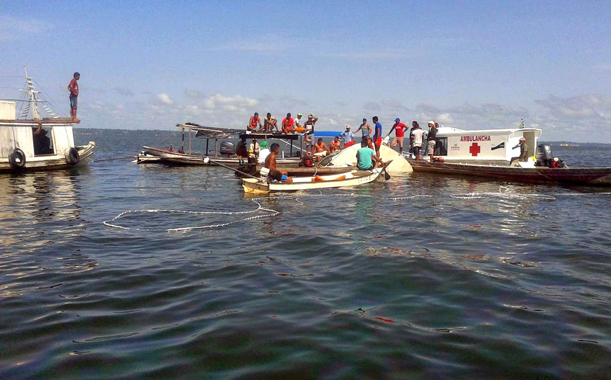 Naufragio deja 10 muertos y desaparecidos rio Xingu Brasil