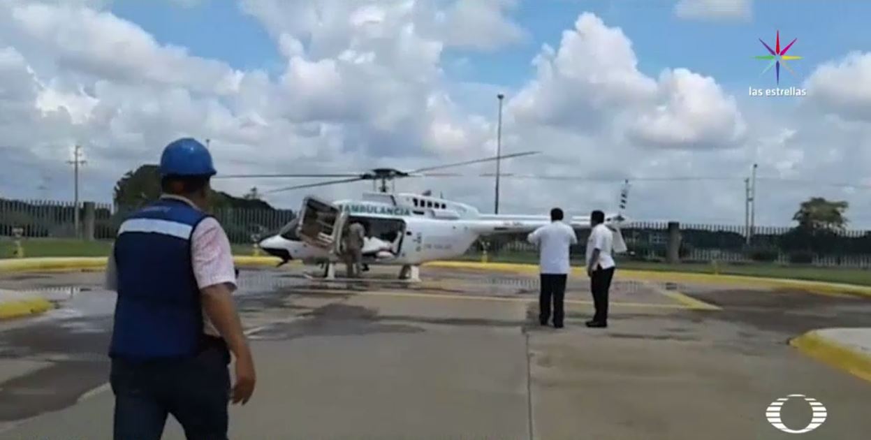 Presunta ambulancia aérea que brinda atención a indígenas en Chiapas