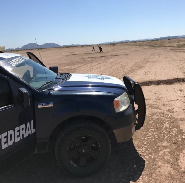 Policía Federal destruye pista clandestina en Sonora