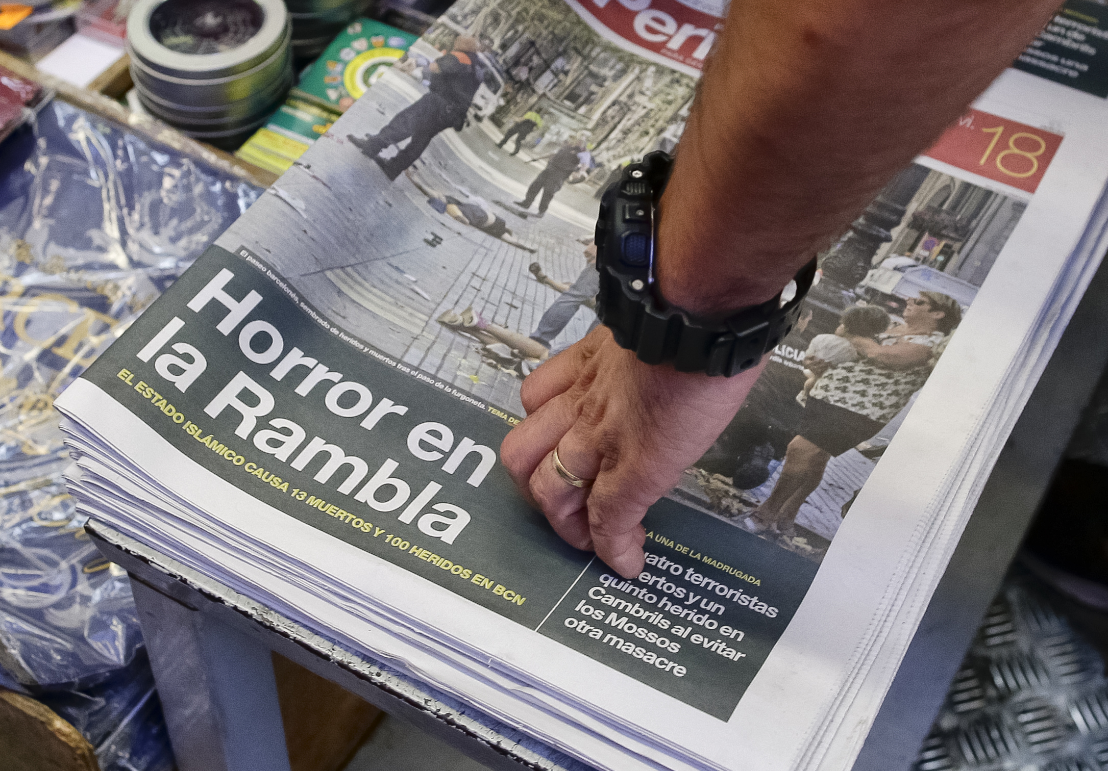 prensa mundial recoge terror atentados cataluna