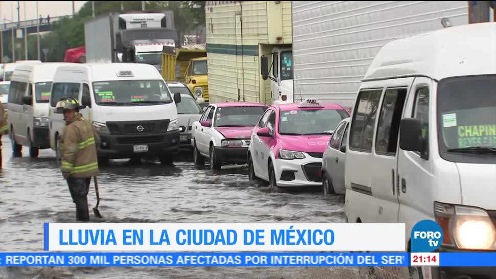 Se registran lluvias constantes en la Ciudad de México