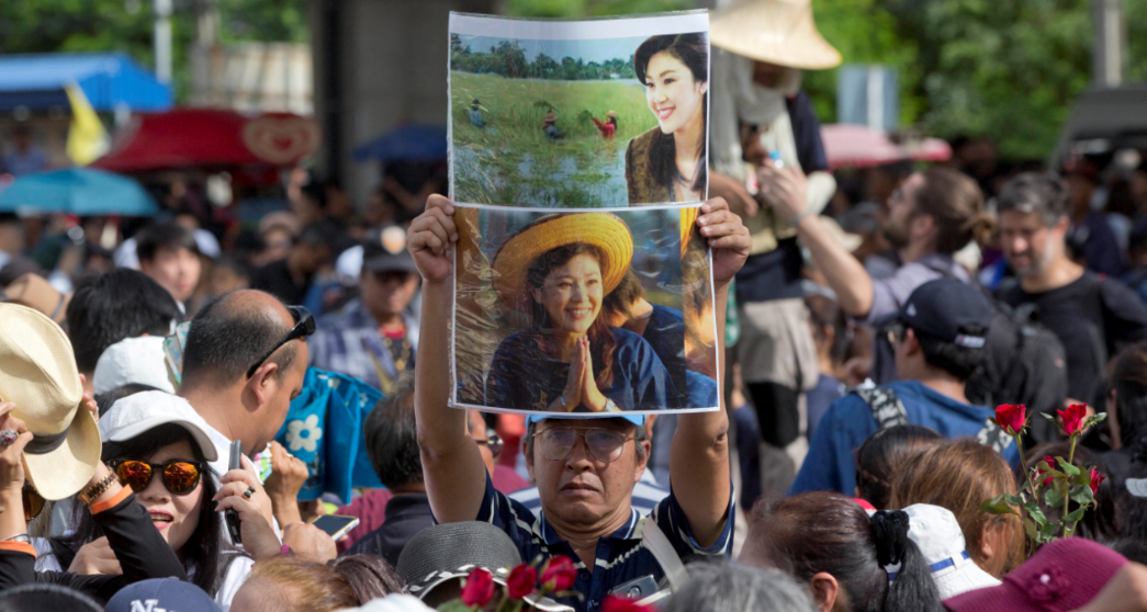 Seguidores de Yingluck Shinawatra protestan en Bangkok, Tailandia
