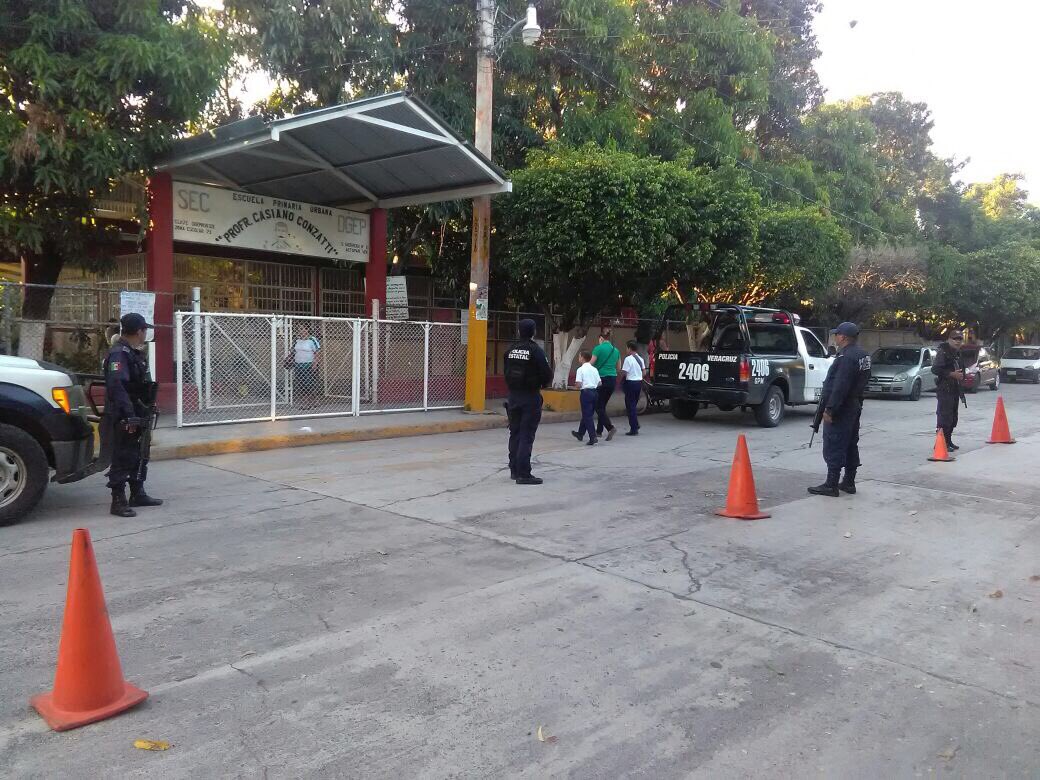 Seguridad Pública resguarda la seguridad de los estudiantes en Veracruz