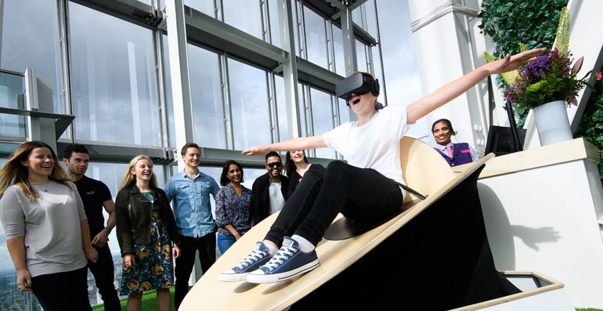 Tobogán de realidad virtual en Reino Unido