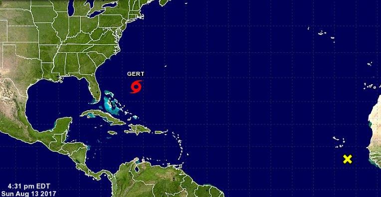 Depresión tropical en el Atlántico se convierte en tormenta Gert