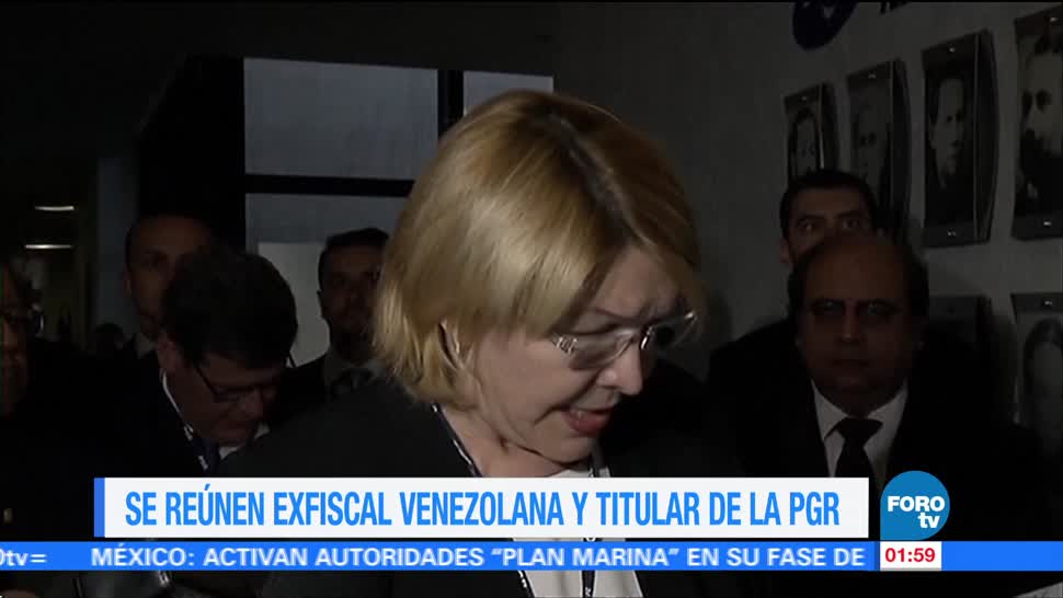 Exfiscal Venezuela Visita Mexico Luisa Ortega Procuraduria General De La Republica Raul Cervantes
