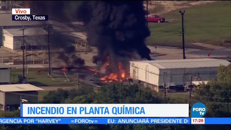 Incendio en planta química en Texas
