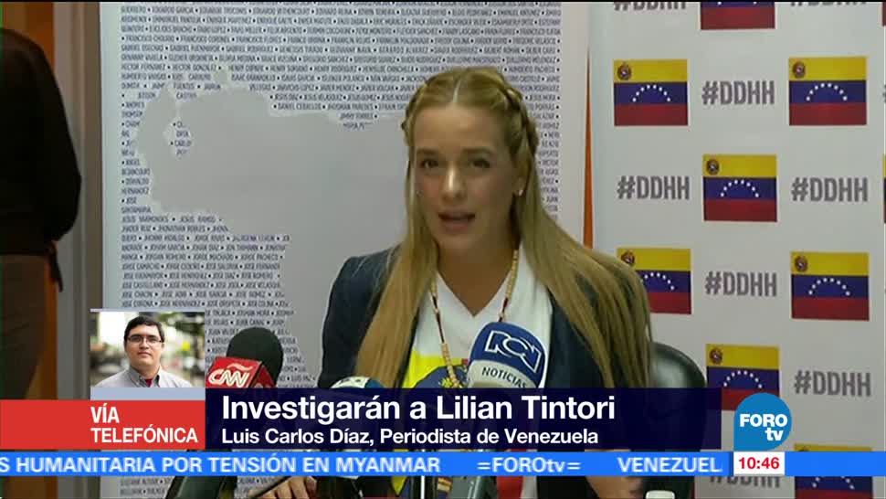Autoridades Venezuela Investigarán Lilian Tintori Periodista De Venezuela Luis Carlos Díaz