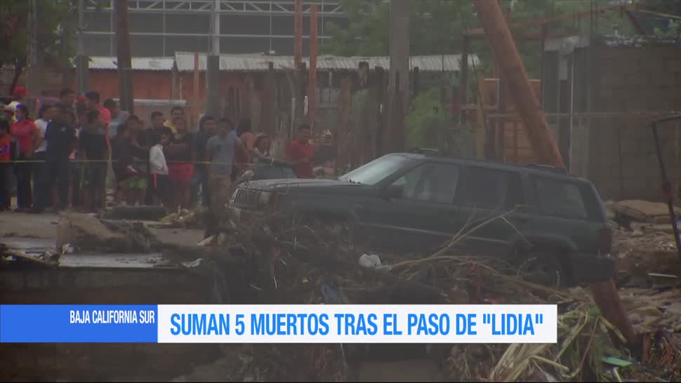 Suman 5 muertos tras el paso de ‘Lidia’ por Baja California Sur