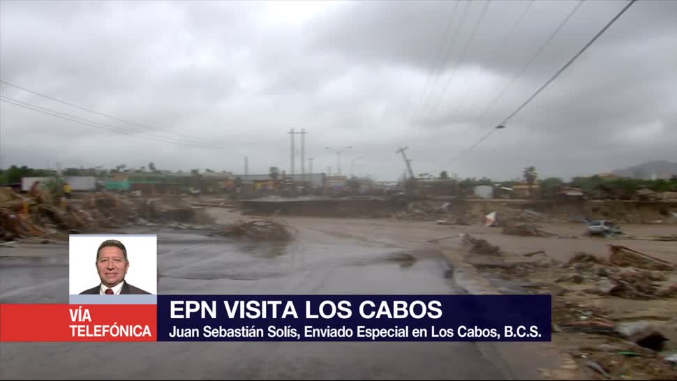 EPN arriba a BCS para evaluar daños causados por tormenta ‘Lidia’
